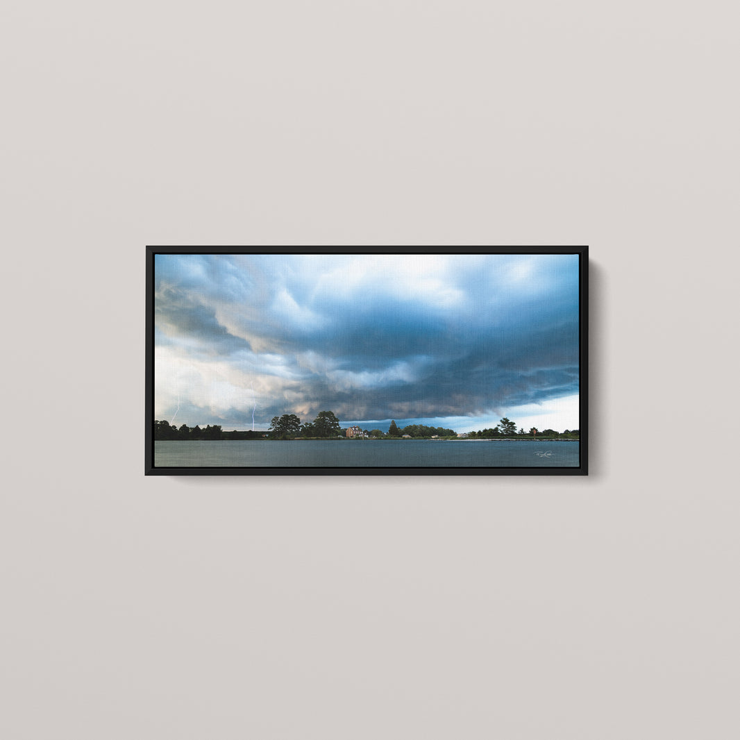 Electrified Horizon (Limited Edition) — Black framed canvas mockup