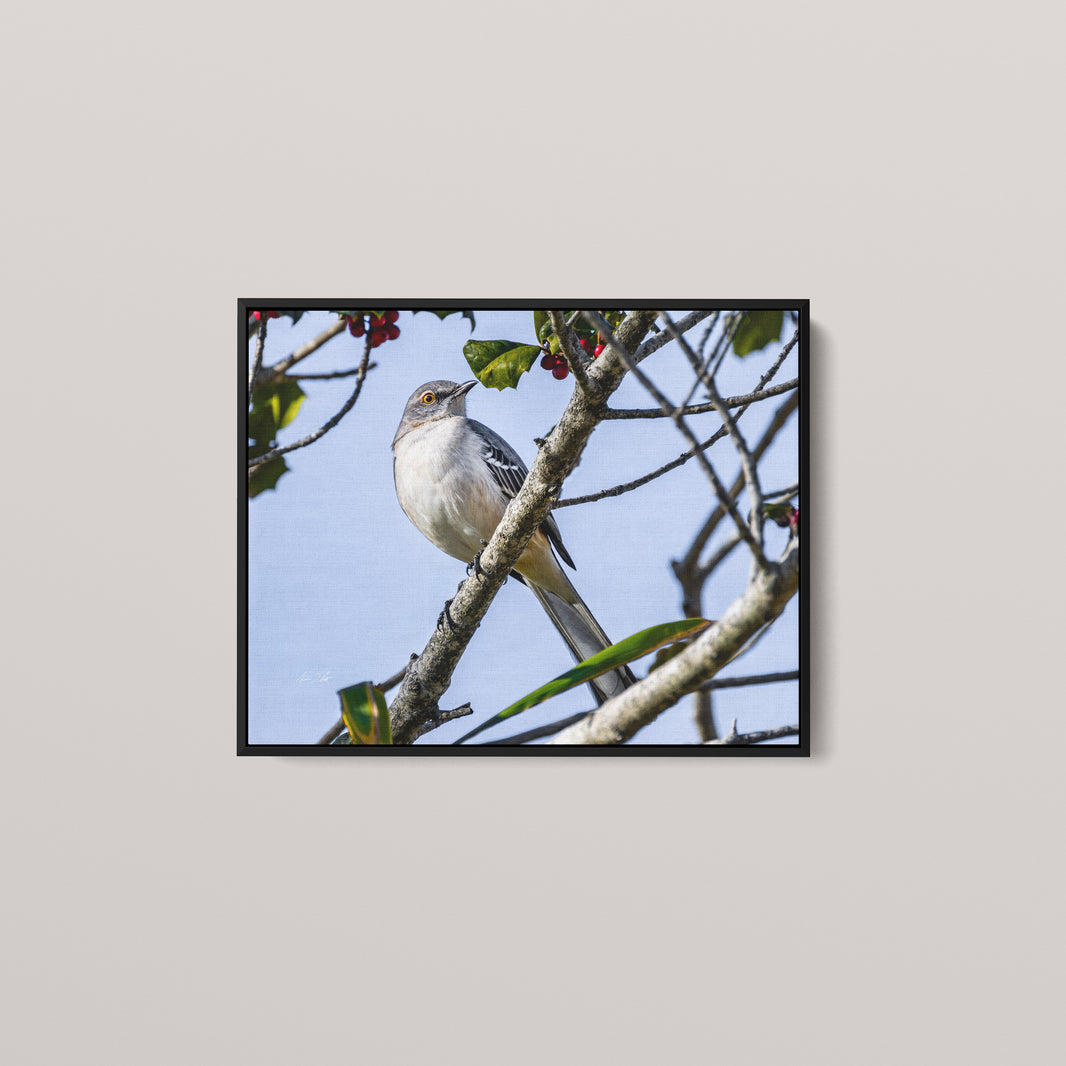 Dressed for Autumn (Open Edition) — Black framed canvas mockup