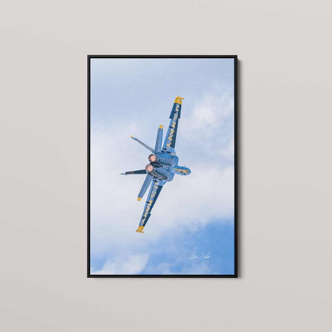 Full Burner (Open Edition) — Black framed canvas mockup