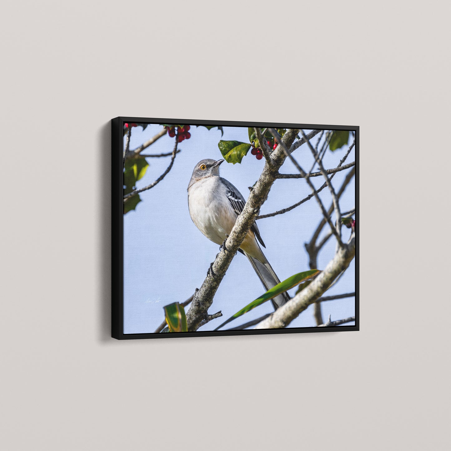 Dressed for Autumn (Open Edition) — Black framed canvas mockup