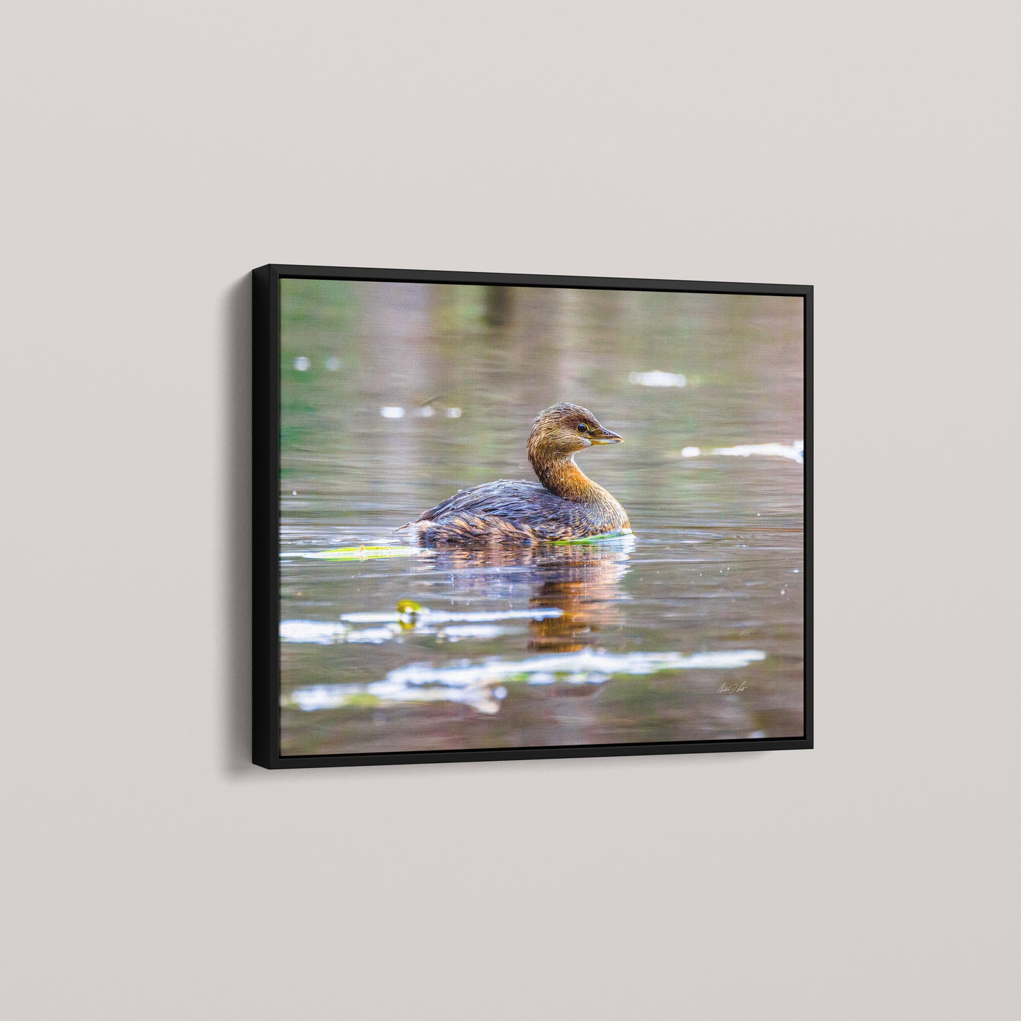 Small Water (Open Edition) — Black framed canvas mockup