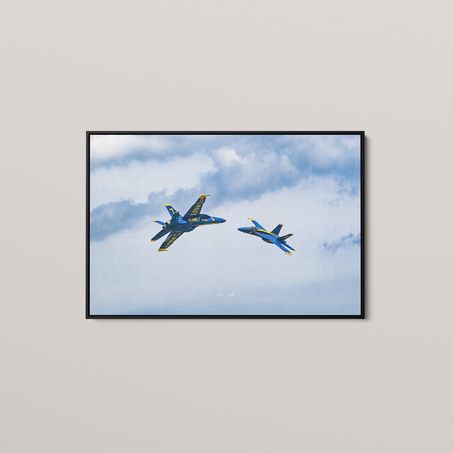 Closing Solos (Open Edition) — Black framed canvas mockup
