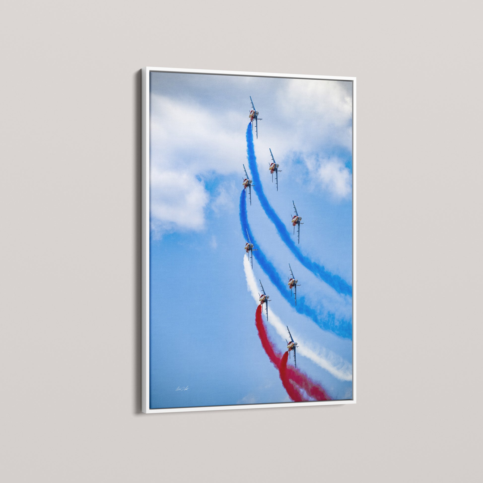 Tricolor Climb — angled-white view