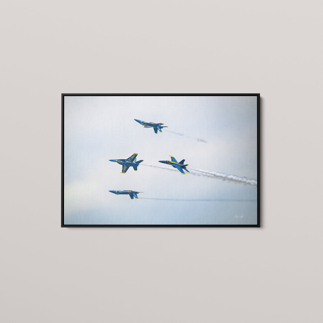 Bomb Burst (Open Edition) — Black framed canvas mockup
