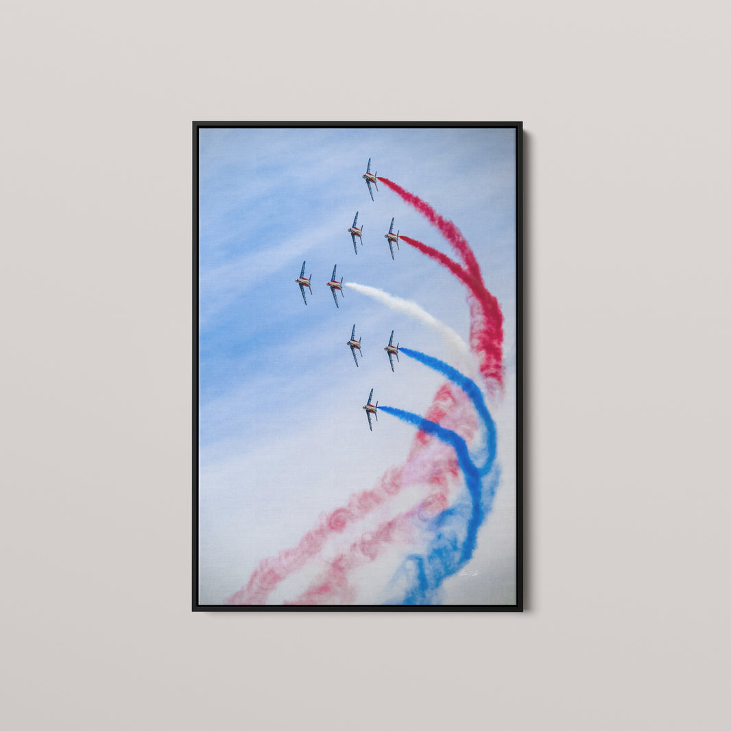 Grande Finale — Black framed canvas mockup