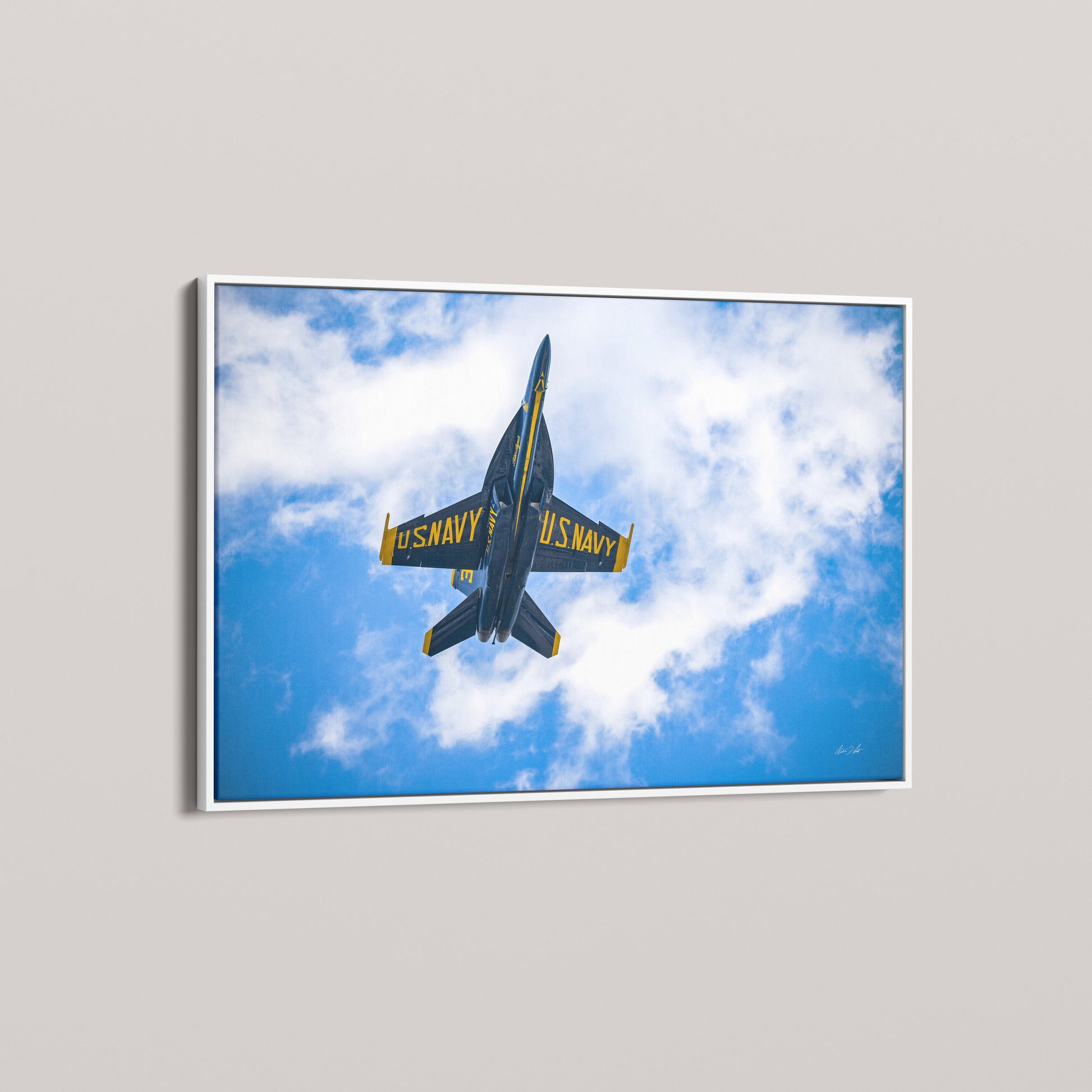 Inverted Blue — angled-white view