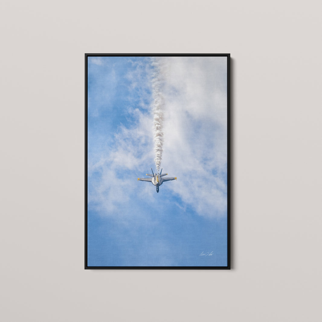 Vertical — Black framed canvas mockup