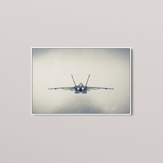 Two Suns (Open Edition) — White framed canvas mockup