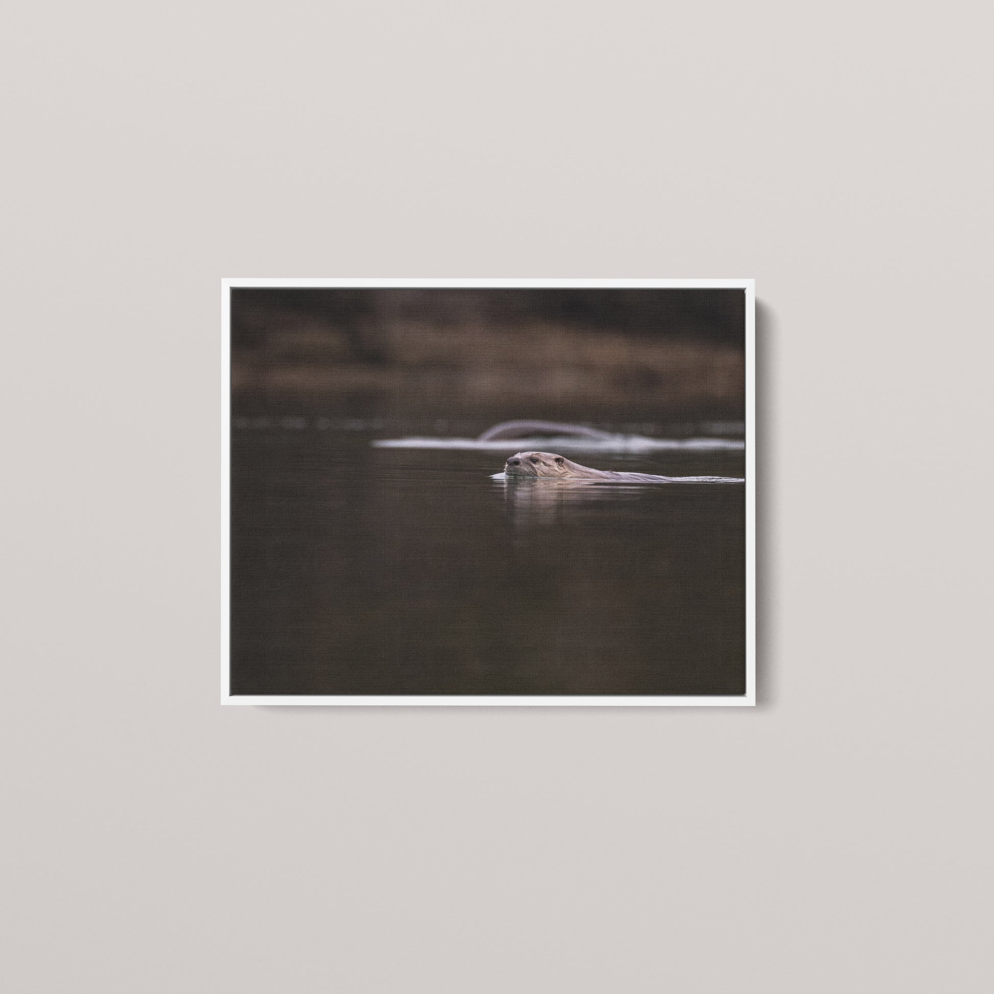 Otter Creek — White framed canvas mockup