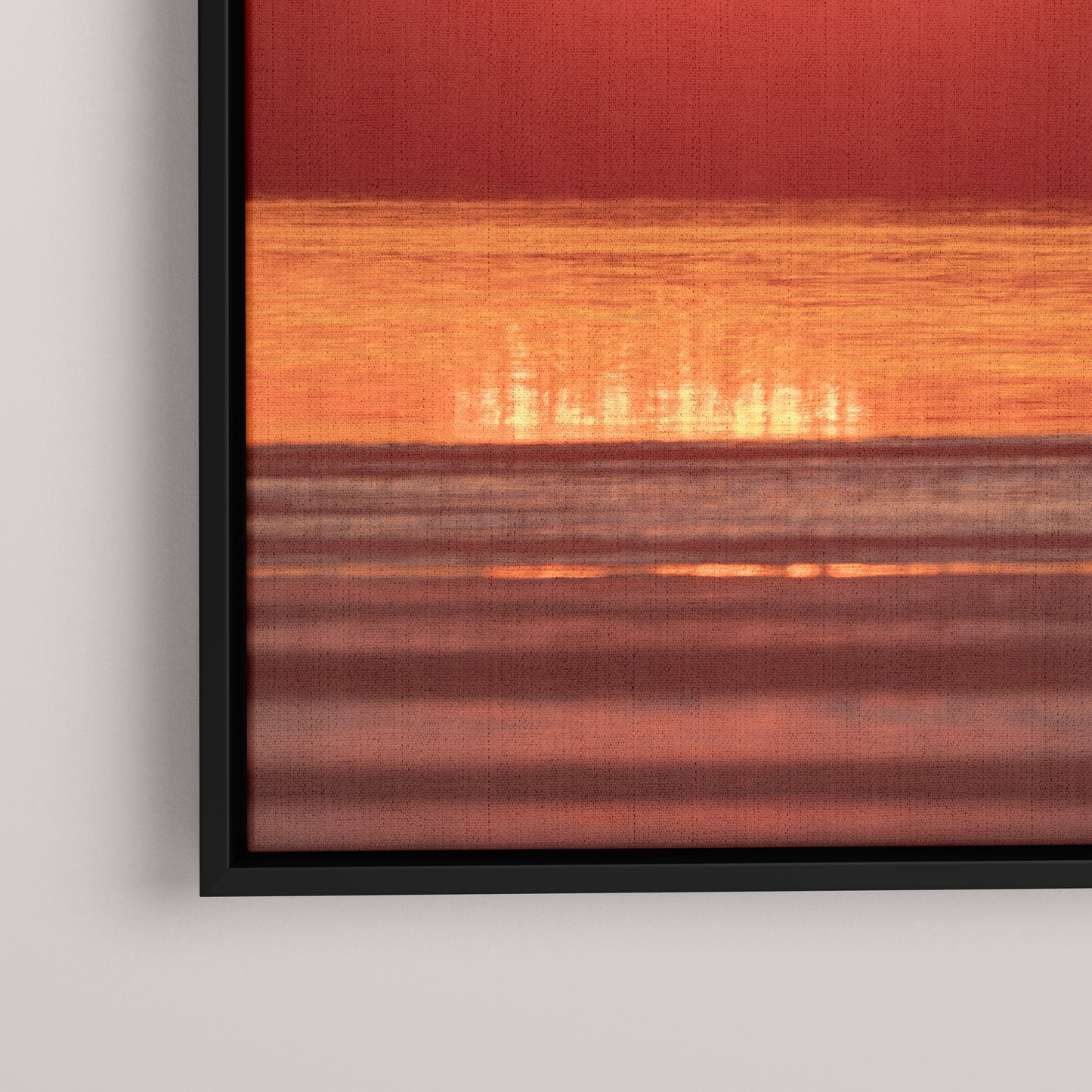 Swan Sunset — closeup1-black view