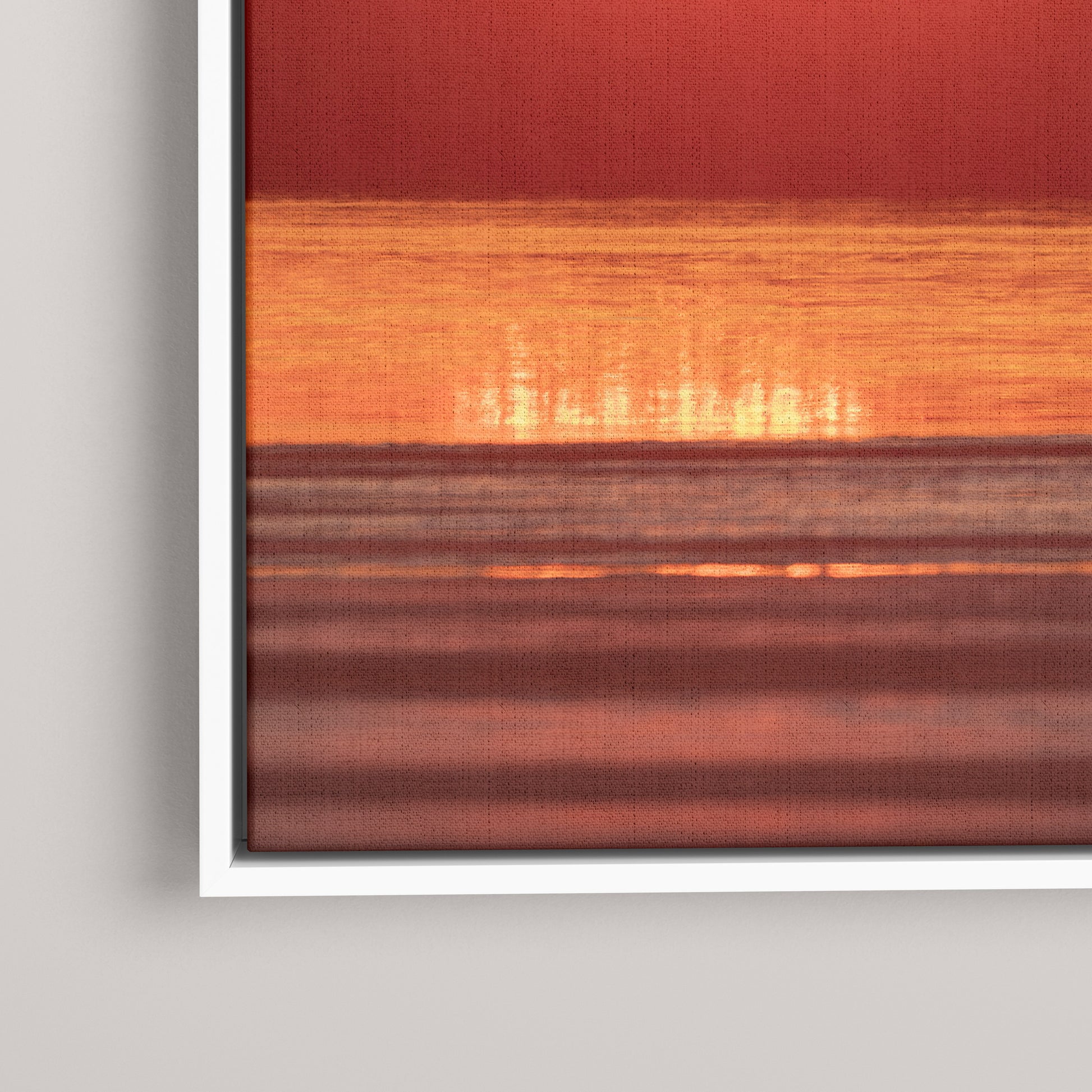 Swan Sunset — closeup1-white view