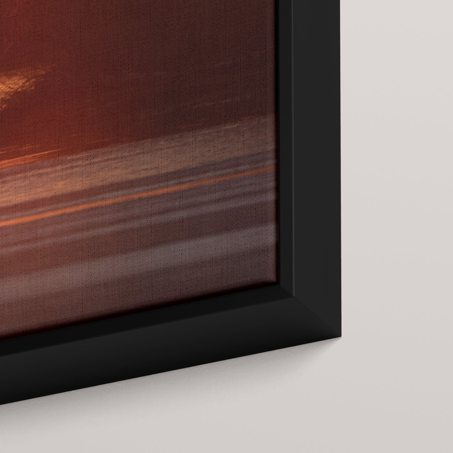 Swan Sunset — closeup3-black view