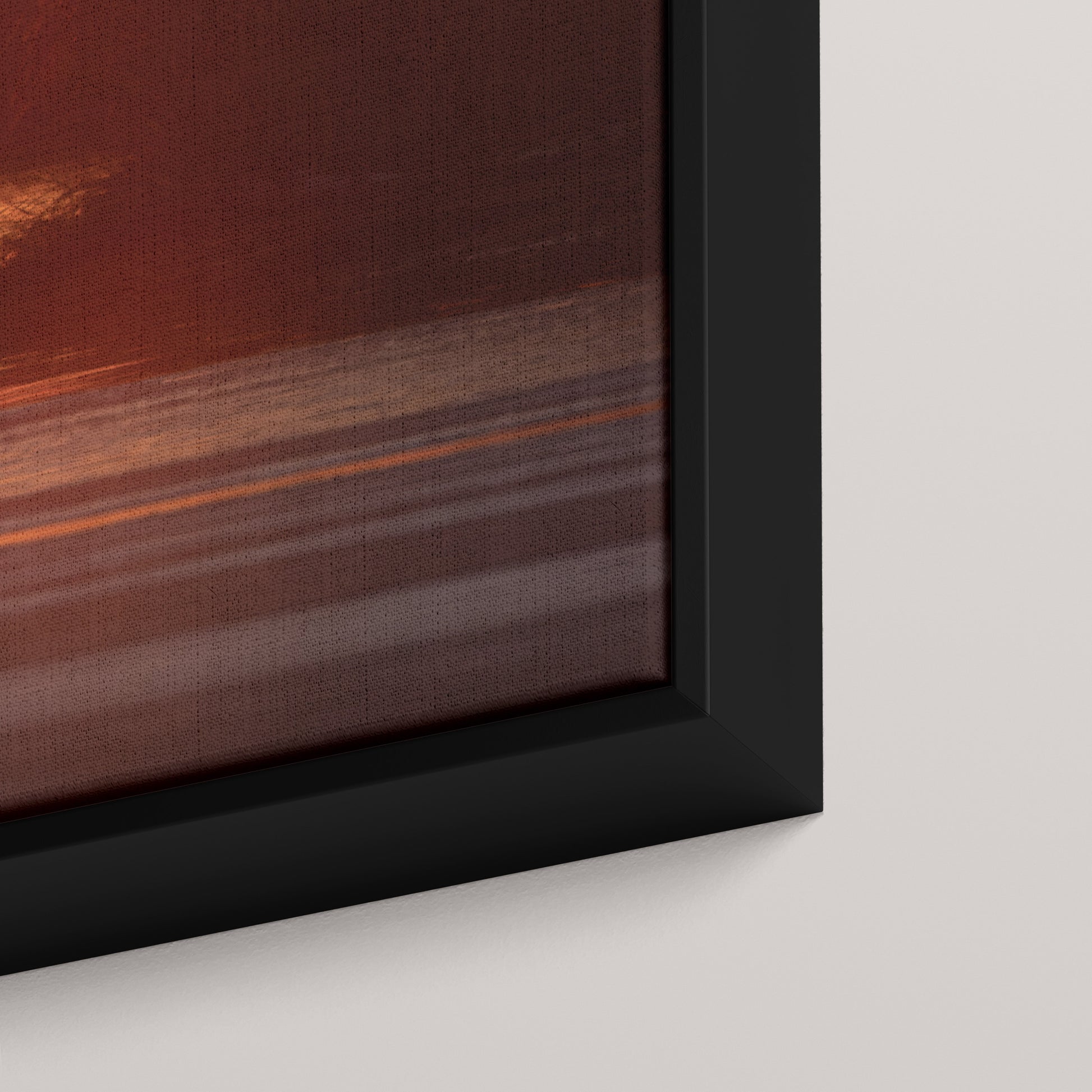 Swan Sunset — closeup3-black view