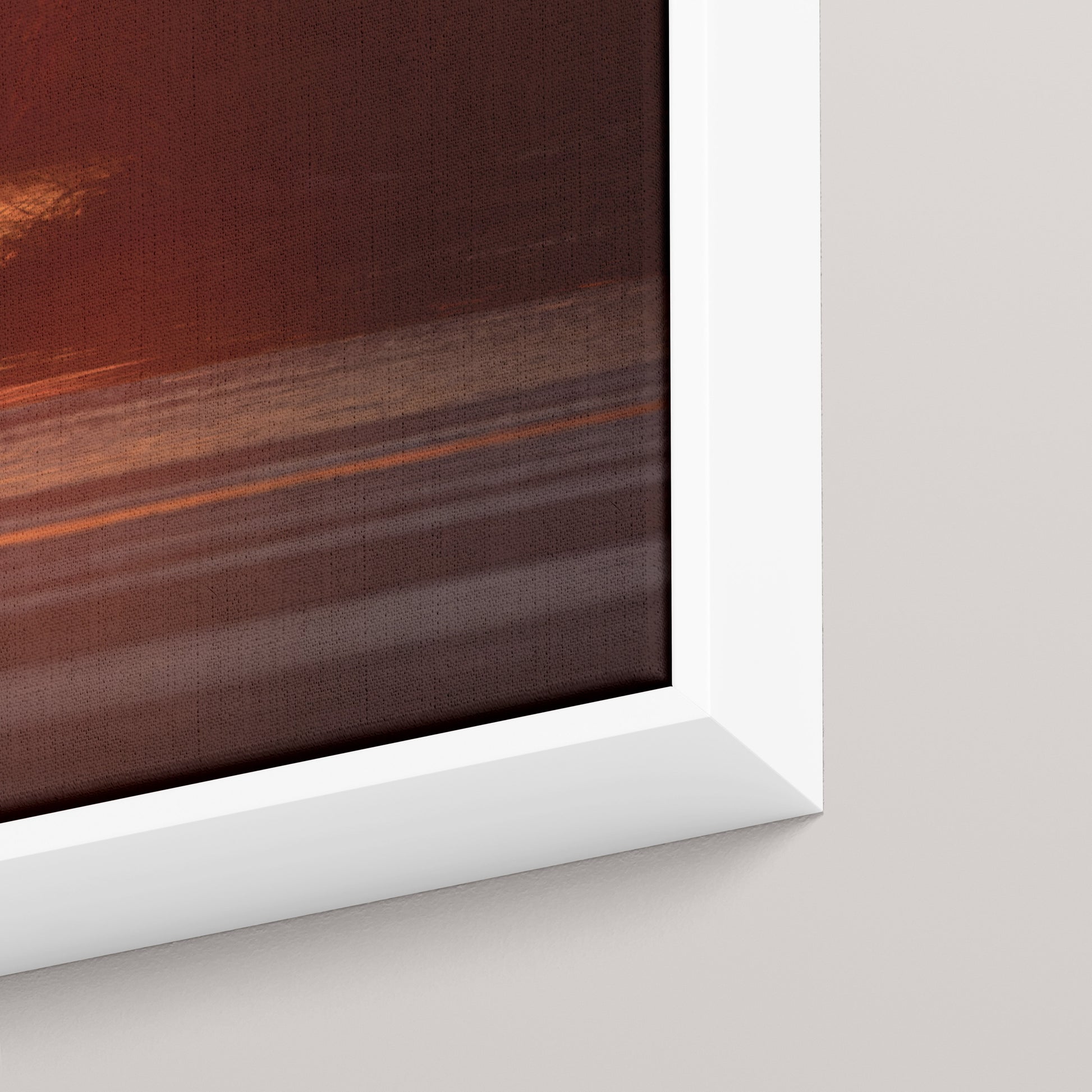Swan Sunset — closeup3-white view