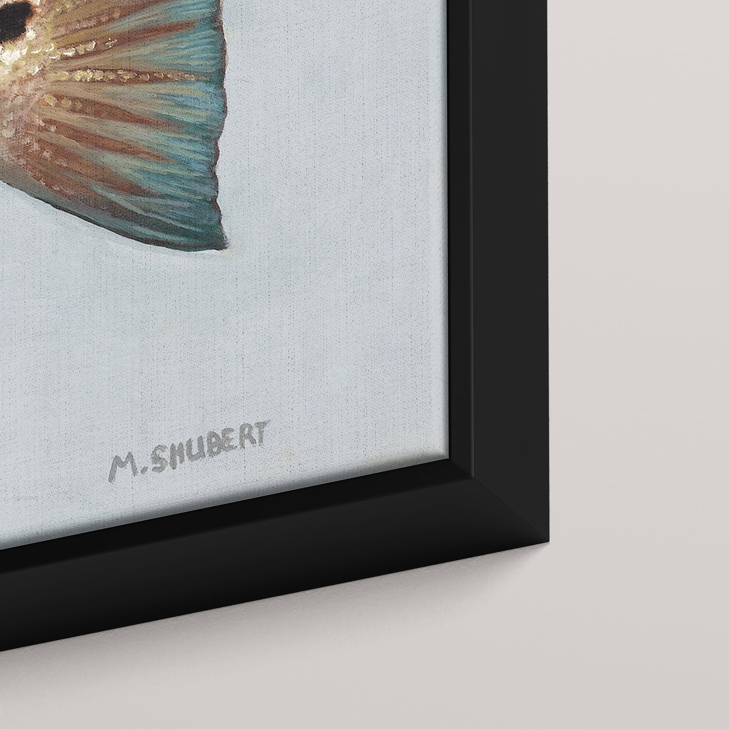 Red Drum framed canvas mockup