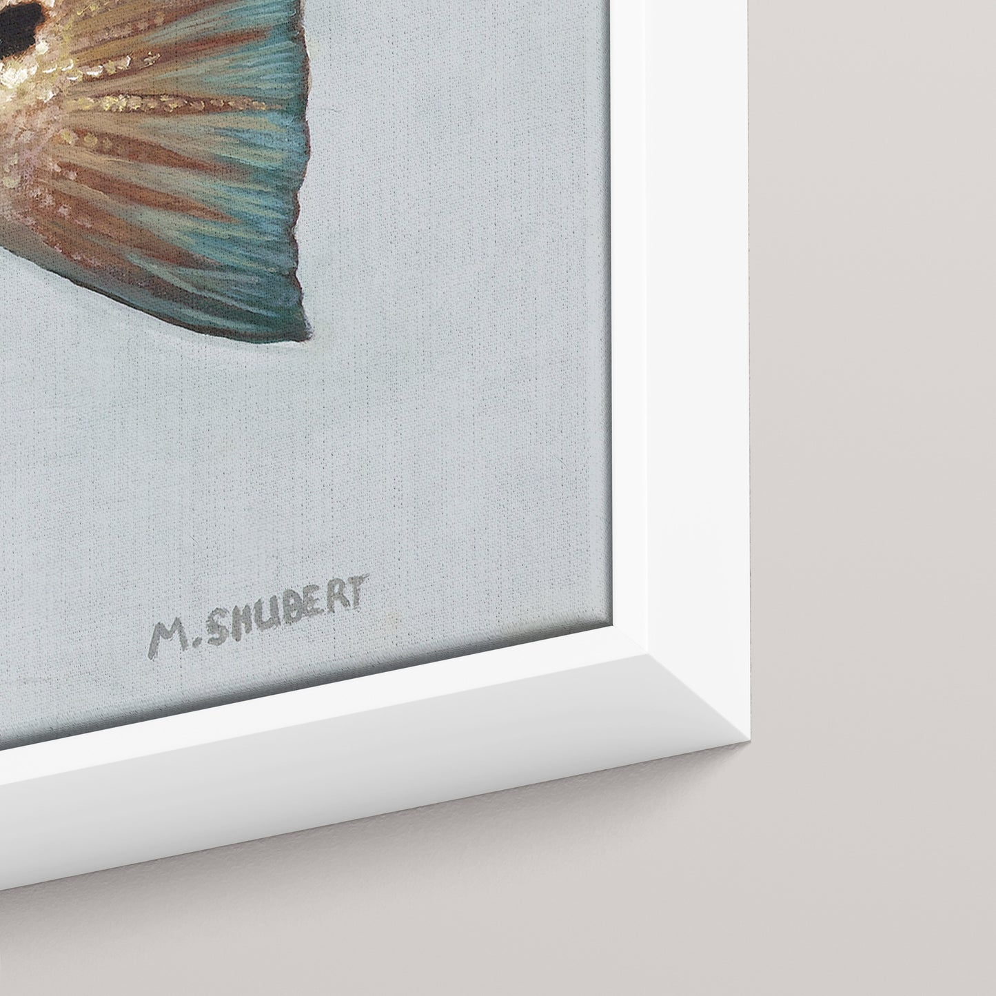 Red Drum framed canvas mockup