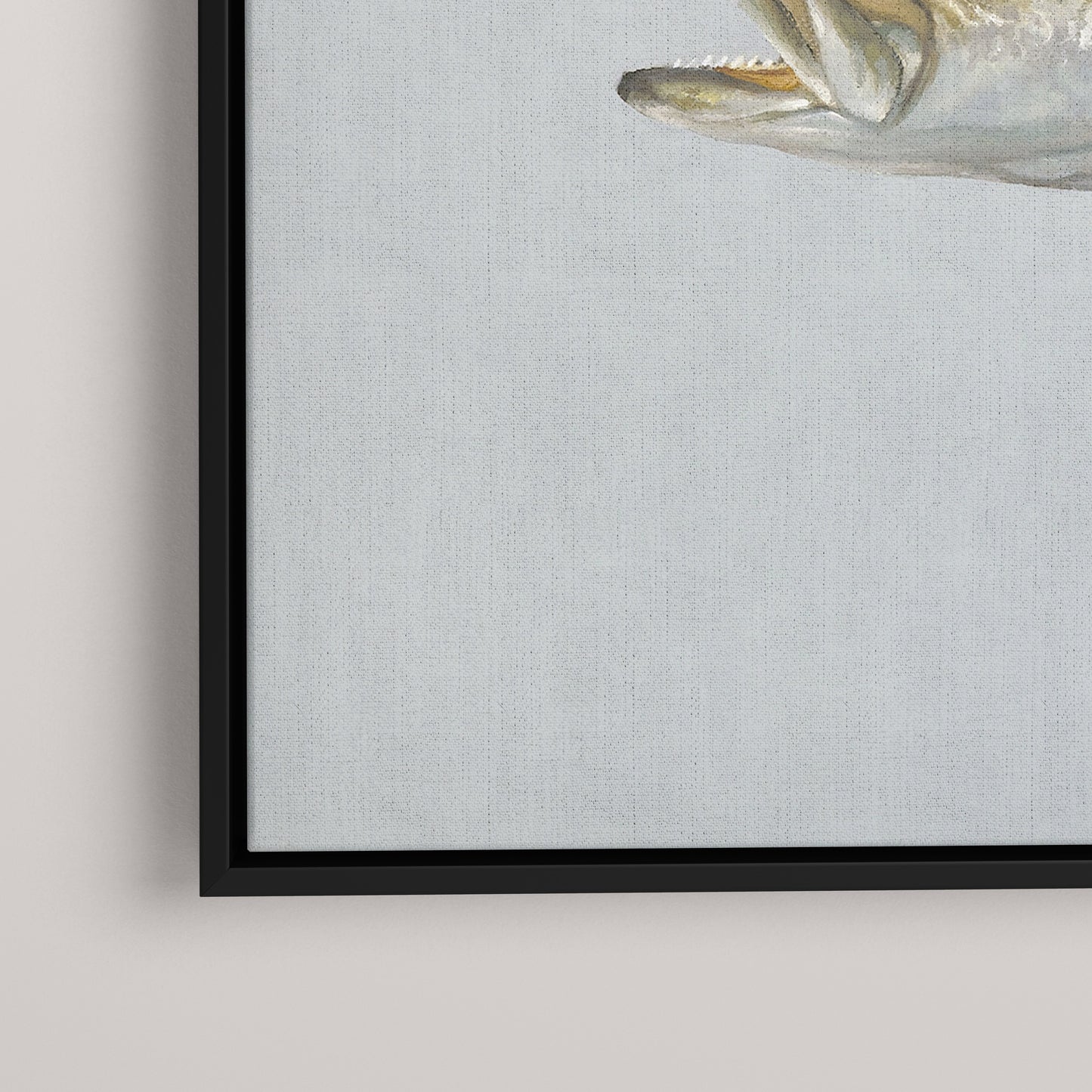 Speckled Sea Trout framed canvas mockup