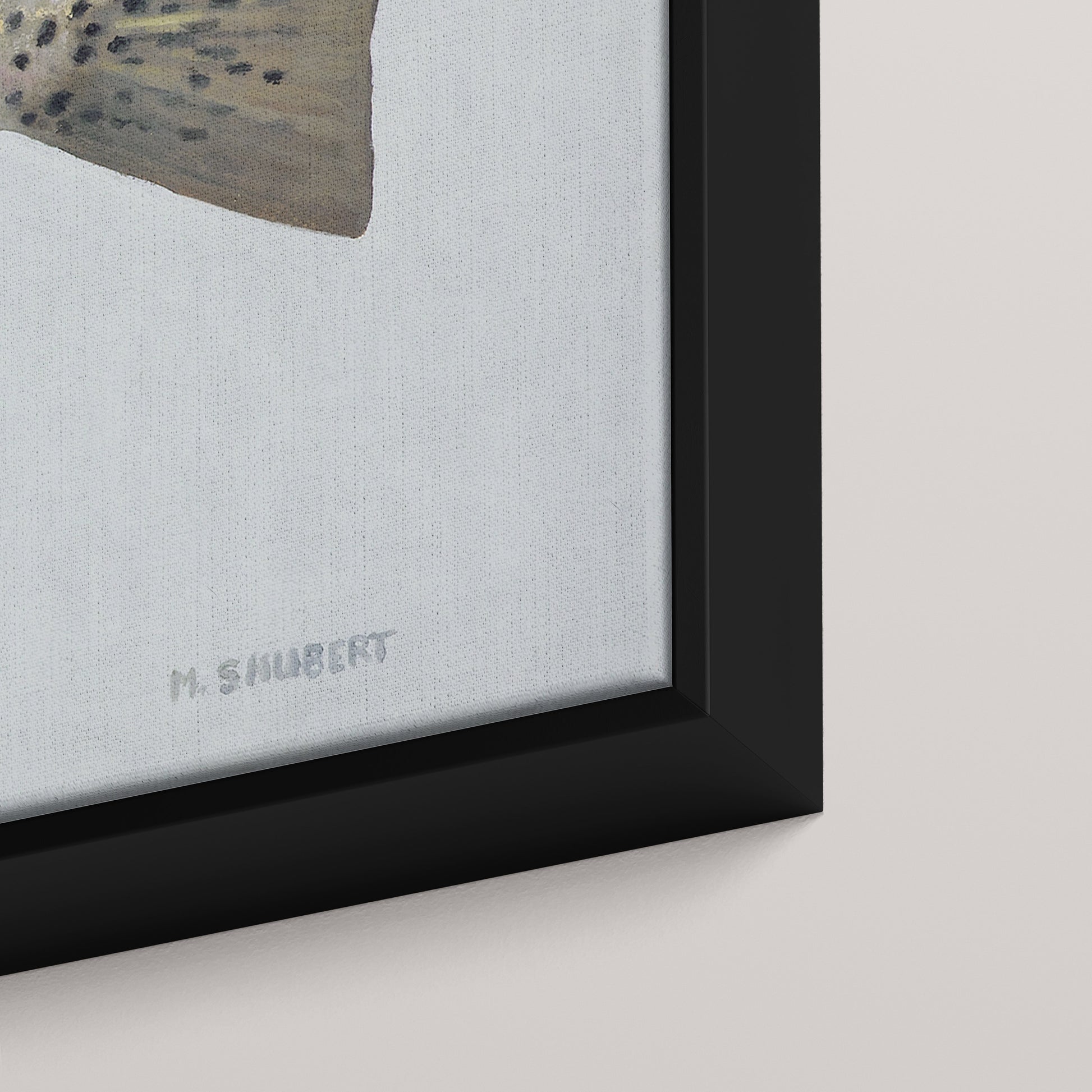 Speckled Sea Trout framed canvas mockup